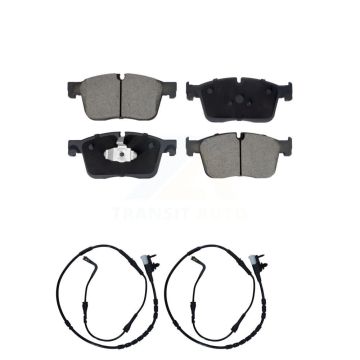 Front Ceramic Disc Brake Pads And Wear Sensor Pairs Kit For Land Rover Range Velar KCW-101389