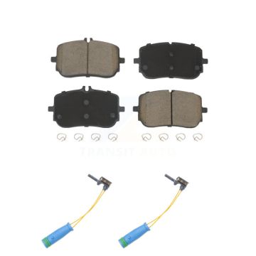 Front Ceramic Disc Brake Pads And Wear Sensor Pairs Kit For Mercedes-Benz A220 CLA250 KCW-101392