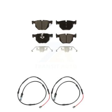 Rear Ceramic Disc Brake Pads And Wear Sensors Kit For 2009-2010 BMW 528i xDrive KCW-101414