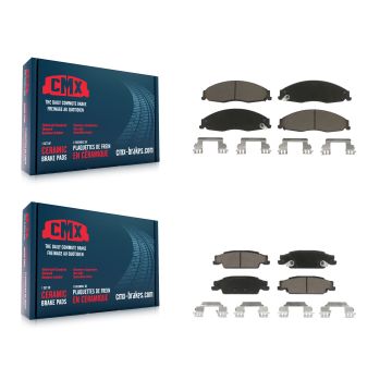 Front Rear Ceramic Brake Pads Kit For Pontiac Grand Prix Cadillac CTS STS KCX-100018