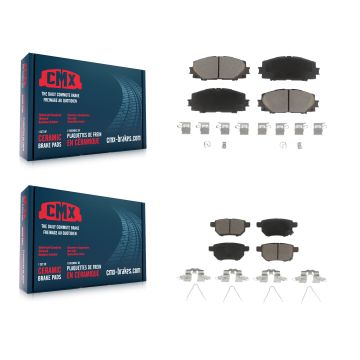 Front Rear Ceramic Brake Pads Kit For Toyota Corolla Prius Prime Lexus CT200h Plug-In KCX-100026