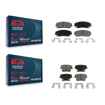 Front Rear Ceramic Brake Pads Kit For Dodge Chrysler 300 Charger Challenger Magnum KCX-100029