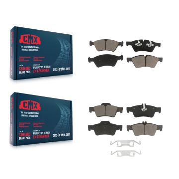 Front Rear Ceramic Brake Pads Kit For Mercedes-Benz E350 E550 E500 AWD KCX-100048
