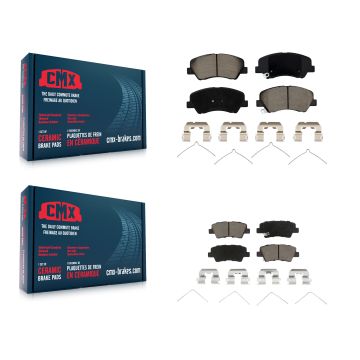 Front Rear Ceramic Brake Pads Kit For Kia Rio Hyundai Accent KCX-100061