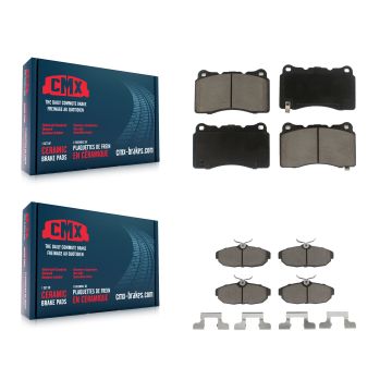 Front Rear Ceramic Brake Pads Kit For Ford Mustang KCX-100064