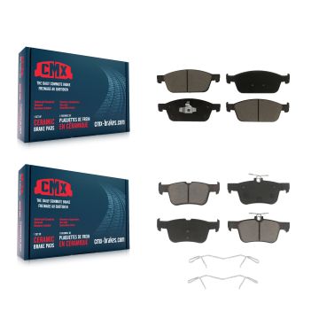 Front Rear Ceramic Brake Pads Kit For Ford Escape Lincoln MKC KCX-100091