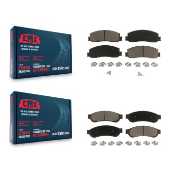 Front Rear Ceramic Brake Pads Kit For Ford F-250 Super Duty F-350 KCX-100098