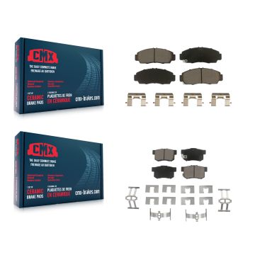 Front Rear Ceramic Brake Pads Kit For Honda Accord Acura TL TSX CL RL KCX-100101