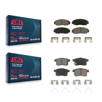 Front Rear Ceramic Brake Pads Kit For Honda Accord Acura TSX KCX-100102