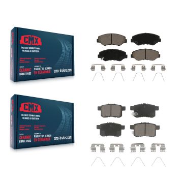 Front Rear Ceramic Brake Pads Kit For Honda Accord KCX-100103