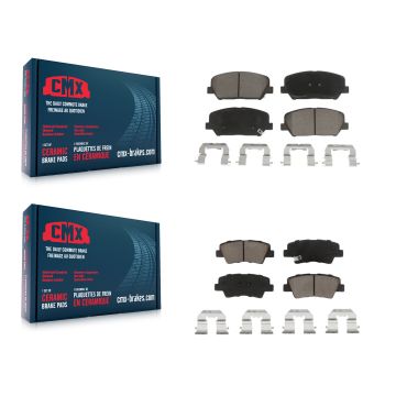 Front Rear Ceramic Brake Pads Kit For 2014-2016 Kia Forte Forte5 Koup KCX-100122