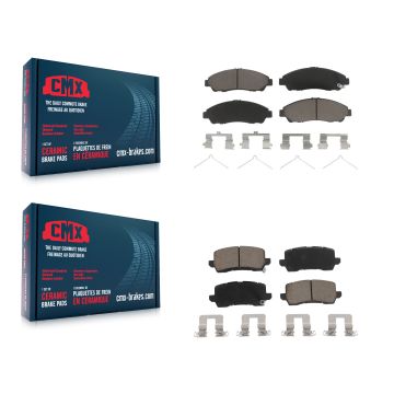Front Rear Ceramic Brake Pads Kit For 2014-2020 Acura RLX Sport Hybrid SH-AWD KCX-100133