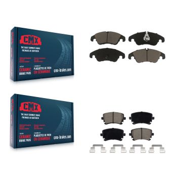 Front Rear Ceramic Brake Pads Kit For 2013-2014 Audi A4 allroad KCX-100144