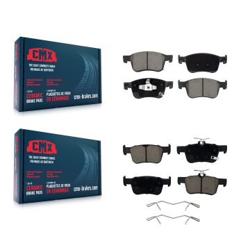Front Rear Ceramic Brake Pads Kit For Honda Civic Accord KCX-100159