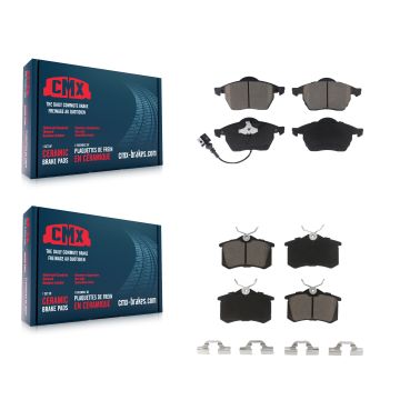 Front Rear Ceramic Brake Pads Kit For Volkswagen Jetta Golf Beetle Audi TT Quattro A6 KCX-100163