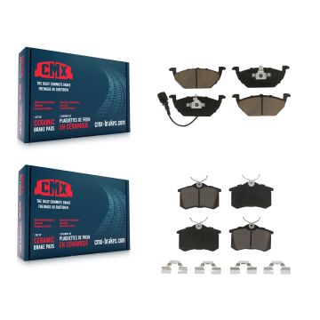 Front Rear Ceramic Brake Pads Kit For Volkswagen Beetle Jetta KCX-100165