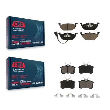 Front Rear Ceramic Brake Pads Kit For Volkswagen Jetta Golf City Beetle KCX-100166