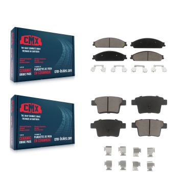 Front Rear Ceramic Brake Pads Kit For Ford Five Hundred Freestyle Taurus X Mercury Sable KCX-100168