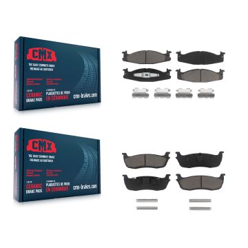 Front Rear Ceramic Brake Pads Kit For 1996 Ford F-150 KCX-100171