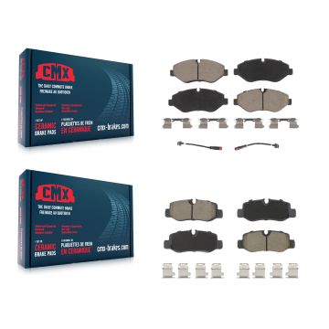 Front Rear Ceramic Brake Pads Kit For 2016-2020 Mercedes-Benz Metris KCX-100177
