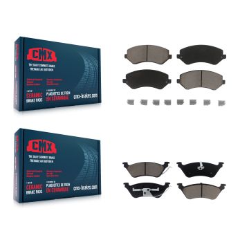 Front Rear Ceramic Brake Pads Kit For Dodge Caravan Grand Chrysler Town & Country Voyager KCX-100181