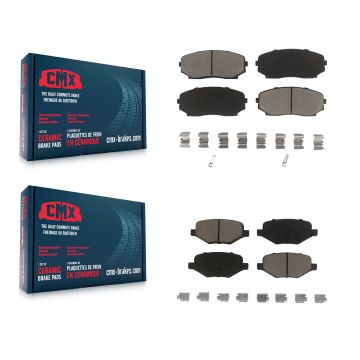 Front Rear Ceramic Brake Pads Kit For Ford Edge Lincoln MKX KCX-100192