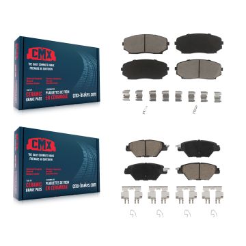Front Rear Ceramic Brake Pads Kit For 2016-2023 Mazda CX-9 KCX-100195