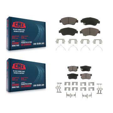 Front Rear Ceramic Brake Pads Kit For Honda Civic Acura ILX RSX CR-Z KCX-100205