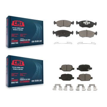 Front Rear Ceramic Brake Pads Kit For Fiat 500 KCX-100206