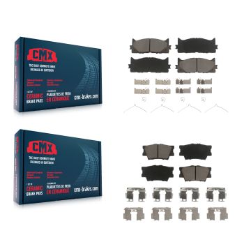 Front Rear Ceramic Brake Pads Kit For Toyota Camry Lexus ES350 Avalon ES300h KCX-100209