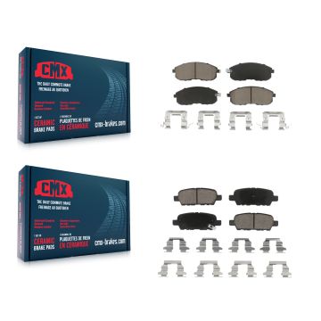 Front Rear Ceramic Brake Pads Kit For Nissan Sentra Altima Juke 350Z INFINITI G35 KCX-100211