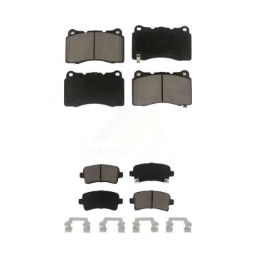 Front Rear Ceramic Brake Pads Kit For Buick Regal Cadillac XTS Saab 9-5 KCX-100218
