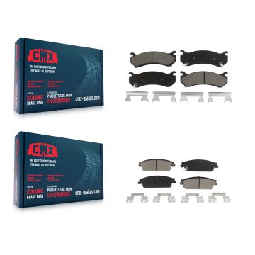 Front Rear Ceramic Brake Pads Kit For 2007 Chevrolet Silverado 1500 Disc rear brakes KCX-100225