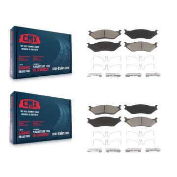 Front Rear Ceramic Brake Pads Kit For Ford F-450 Super Duty F-550 International TerraStar KCX-100228