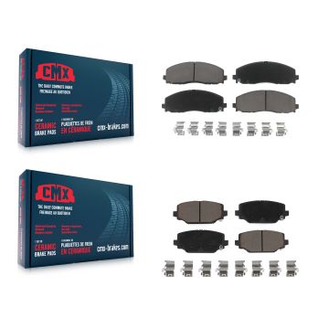 Front Rear Ceramic Brake Pads Kit For Dodge Grand Caravan Journey Chrysler Town & Country KCX-100232