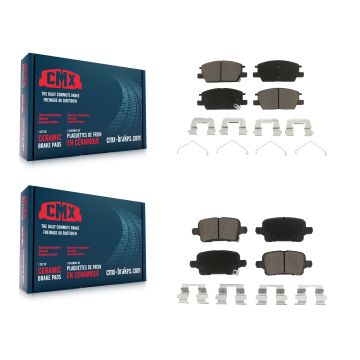 Front Rear Ceramic Brake Pads Kit For Chevrolet Equinox GMC Terrain Malibu Buick LaCrosse KCX-100238