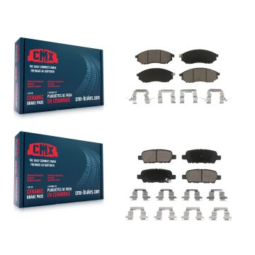 Front Rear Ceramic Brake Pads Kit For INFINITI Nissan Murano G37 G35 EX35 FX35 QX50 M35 KCX-100255