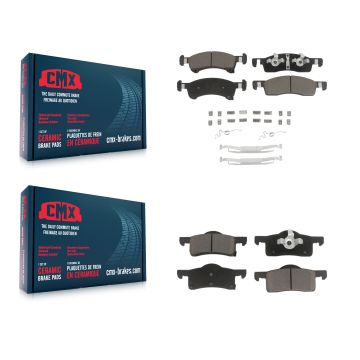 Front Rear Ceramic Brake Pads Kit For Ford Expedition Lincoln Navigator KCX-100267