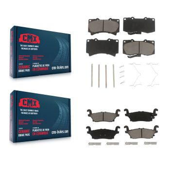 Front Rear Ceramic Brake Pads Kit For Hummer H3 H3T KCX-100270