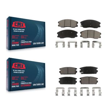 Front Rear Ceramic Brake Pads Kit For Chevrolet Equinox Pontiac Torrent Saturn Vue Suzuki KCX-100273