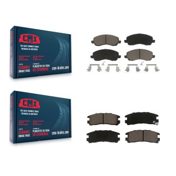 Front Rear Ceramic Brake Pads Kit For Mitsubishi Chrysler Sebring Eclipse Galant Dodge KCX-100275