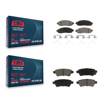 Front Rear Ceramic Brake Pads Kit For Nissan Pathfinder Xterra KCX-100284