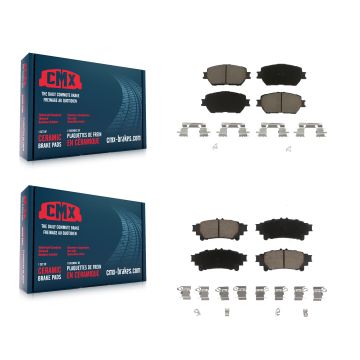 Front Rear Ceramic Brake Pads Kit For 2014 Lexus IS250 C F Sport KCX-100289