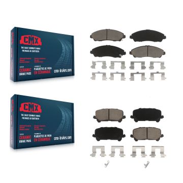 Front Rear Ceramic Brake Pads Kit For Honda Pilot Ridgeline Acura MDX KCX-100297