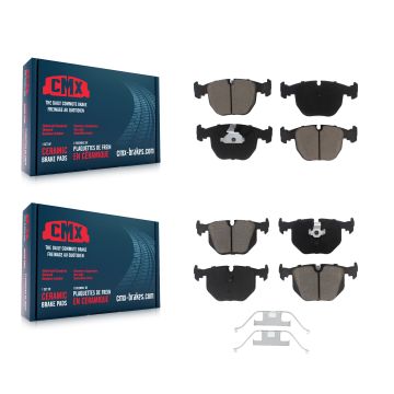 Front Rear Ceramic Brake Pads Kit For BMW X5 M5 Land Rover Range 740i 740iL KCX-100319