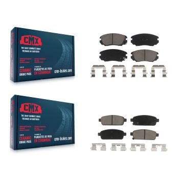 Front Rear Ceramic Brake Pads Kit For Cadillac ELR Buick Cascada KCX-100330
