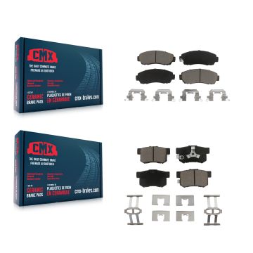 Front Rear Ceramic Brake Pads Kit For Honda CR-V Acura RDX Accord Crosstour KCX-100344