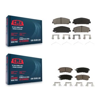 Front Rear Ceramic Brake Pads Kit For INFINITI QX80 Nissan Armada QX56 KCX-100348