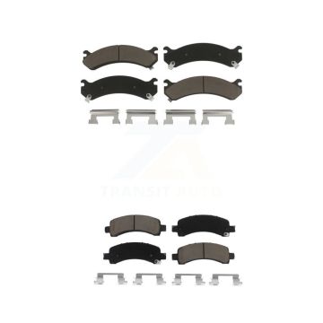 Front Rear Ceramic Brake Pads Kit For GMC Chevrolet Savana 2500 Express 3500 4500 KCX-100352