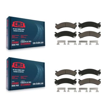 Front Rear Ceramic Brake Pads Kit For Chevrolet GMC Silverado 3500 Sierra HD Classic KCX-100354